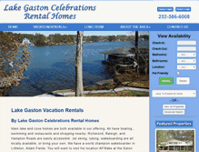 Tablet Screenshot of lakegastoncelebrations.com